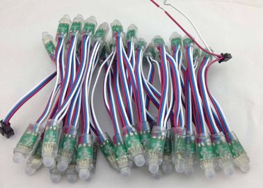 풀 컬러 12mm IP67 DC5V 표시 RGB LED 화소 빛 똑똑한 IC는 0.3with PC를 통제했습니다