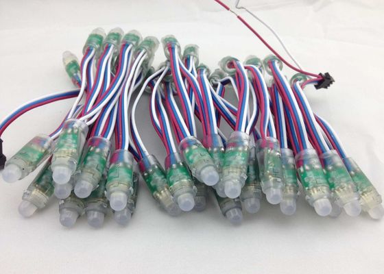 IC Model 9823 RGB LED Pixel LED Chain Light with RED Wire + white - Blue